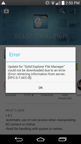 google play error rpc:s-7 aec-0