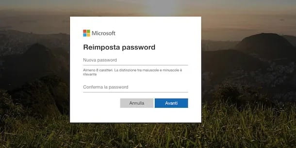 Outlook/Microsoft Account password recovery