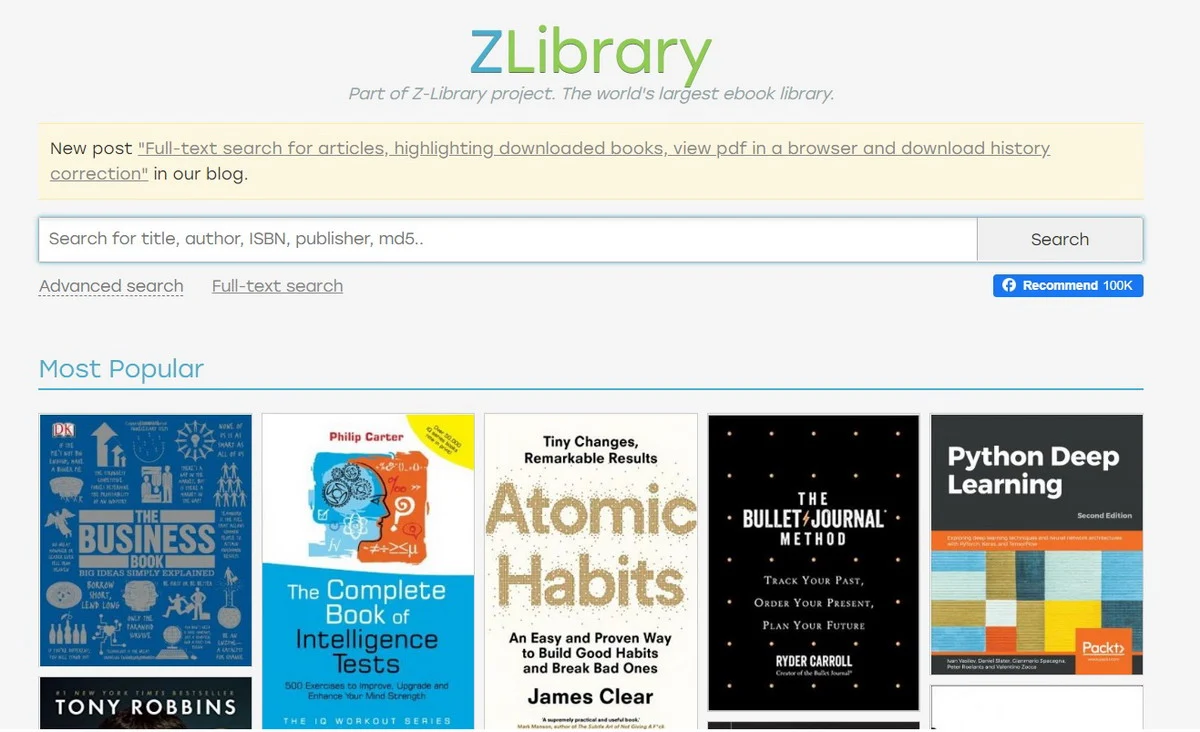How to use Z LIbrary in the browser