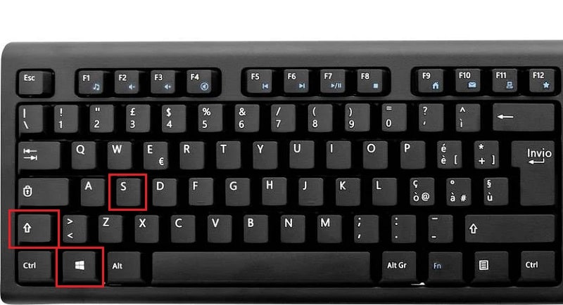 open the windows 11 snipping tool from the keyboard
